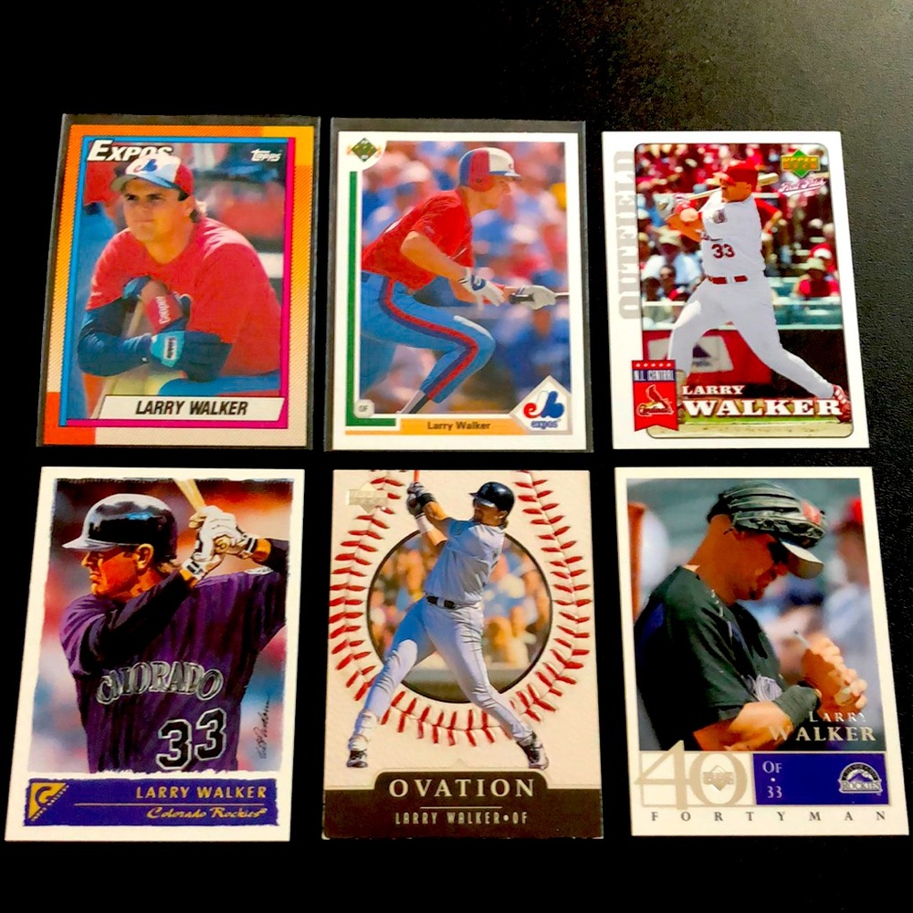 Larry Walker Baseball Cards - Lot of 12